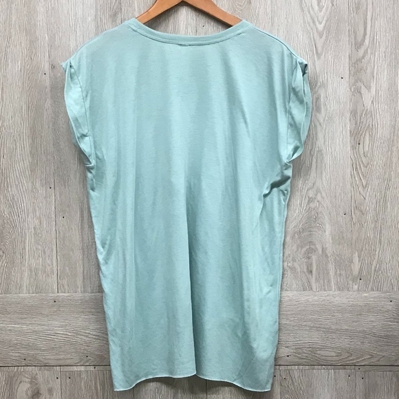 B2B Sage Distressed Anchor Muscle Tee BB747 - Picture 4 of 4